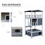 Feral Cat House, Kitten Condo Shelter w/ Raised Base &amp; Asphalt Roof, Grey 842525142885