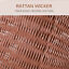 27&quot; Rattan Wicker Elevated Pet Bed Cat Cave Condo Hooded Cushion Scratch House