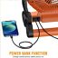 Outdoor Portable Camping Tent Fan with LED Light Rechargeable Cordless Tent Lamp