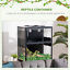 Reptile Cage Enclosure, Lizard Breeding Tank w/ Lamp Holders, Turtle, Chameleon 196393070970
