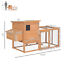 PawHut 75&apos;&apos; Wooden Poultry Chicken Coop Hen House  with Egg Box Backyard Run 799932993831