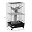 Small Animal Habitat Pet Play House for Ferret w/ Wheels Hammocks Tunnels