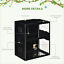 Reptile Cage Enclosure, Lizard Breeding Tank w/ Lamp Holders, Turtle, Chameleon 196393070970
