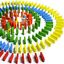 120Pcs Kids Wooden Coloured Tiles Dominoes Set Toy Blocks Arts Crafts Fun Gam CA