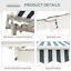 8&apos;x7&apos; Manual Retractable Patio Awning Shelter UV Protection