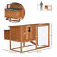 PawHut Deluxe Wood Poultry Chicken Coop Run Backyard Nesting Box Hen House Hutch