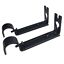 3PCS Bracket Hang Curtain Rod Holders Single Hook Tap Right Window Frame Rod CA