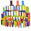 120Pcs Kids Wooden Coloured Tiles Dominoes Set Toy Blocks Arts Crafts Fun Gam CA