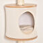 4-Level Wall Mounted Cat Tree Activity Play Center w/ Condo Bed Scratching Posts 196393066645