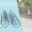 Bike Parking Stand Floor Wall Mount  Storage Locking Rack Holder Outdoor Steel