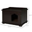 Wooden Cat Litter Box Covered Mess Free End Table Hideaway Cabinet 5056399111372