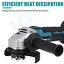 Cordless Electric Angle Grinder 4 Speed DIY Cutting Machine Battery Power Tool
