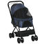 Pet Stroller Foldable Travel Dog Cat Carriage w/ Reversible Handle Brake Basket
