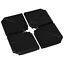 4 Piece Cantilever Offset Umbrella Base Stand Parasol Weights Water, Sand Black