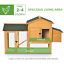 Wooden Outdoor Hen House Large Chicken Coop w/ Removable Tray, Nesting Box, Ramp 196393165829