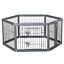 24.5&quot; Heavy-Duty Dog Fence 6 Panels Pet Playpen w/ Double Locking Latches