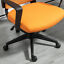 Mesh Office Chair High Back Swivel Task Chair w/ Rotate Headrest, Orange