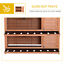 Bunny Hutch with Dividers Asphalt Roof for Small Animals and Outdoors, Orange