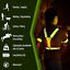 LED Reflective Running Biking Vest, High Visibility Warning Lights Safety Gear