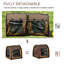 Large Portable Double Cat Pet Carrier Kennel Bag Oxford Travel Car Seat