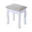 2-PC Dressing Table Set Vanity Makeup Desk Mirror Stool 5 Drawers Bedroom White