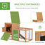 PawHut 75&apos;&apos; Wooden Poultry Chicken Coop Hen House  with Egg Box Backyard Run 799932993831