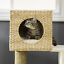 39.5&quot; Cat Tree Tower Cattail Weave W/ Cat Condo, Bed, Ladder, Washable Cushions
