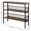HOMCOM Three-Tier Storage Rack Foot Adjusted Multi-functional Space Saving
