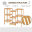 9 Tier Bamboo Storage Rack DIY Plant Stand Storage Holder Home Organizer