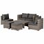 8pc Outdoor Patio Furniture Set All Weather Wicker Rattan Sofa Chair