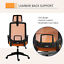 Mesh Office Chair High Back Swivel Task Chair w/ Rotate Headrest, Orange