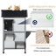 Wooden 2-Story Indoor or Outdoor Cat House W/ Escape Door, Cat Shelter, White 196393161340