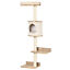 4-Level Wall Mounted Cat Tree Activity Play Center w/ Condo Bed Scratching Posts 196393066645