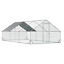 10&apos; x 20&apos; 6.5&apos; Chicken Coop Cage, Outdoor Hen House w/Cover &amp; Lockable Door 196393165867