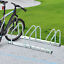 Bike Parking Stand Floor Wall Mount  Storage Locking Rack Holder Outdoor Steel