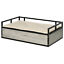 Elevated Dog Bed, Medium-size Pet Sofa Furniture w/ Drawer, Soft Cushion, Grey 196393066607