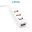 4 Port 480mbps USB 2.0 Hub High Speed Slim Compact Expansion Portable SplitterCA