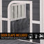 Wooden Large Dog House, Perfect for the Porch or Deck, 59&quot; L, Grey 842525145374