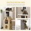 Cat Tree Activity Center w/ Sisal Scratching Post, Running Wheel, Kitten Bed