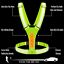 LED Reflective Running Biking Vest, High Visibility Warning Lights Safety Gear