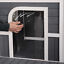 Wooden Large Dog House, Perfect for the Porch or Deck, 59&quot; L, Grey 842525145374