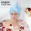 Microfiber Hair Towel Wrap Quick Dry Hair Magic Drying Turban Wrap Hat Cap Bath