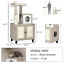 50&quot; 2-IN-1 Cat Tree with Cat Toilet Cabinet Condo Bed Sisal Scratching Post Pad