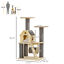 Modern Climbing Activity Cat Tower with Scratching Posts Cat Condo Spinning Toy