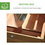 PawHut 75&apos;&apos; Wooden Poultry Chicken Coop Hen House  with Egg Box Backyard Run 799932993831