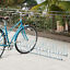 Bike Parking Stand Floor Wall Mount  Storage Locking Rack Holder Outdoor Steel