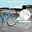 Bike Parking Stand Floor Wall Mount  Storage Locking Rack Holder Outdoor Steel