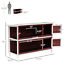 Pawhut 54&quot; 2 Story Large Elevated Wooden Rabbit Hutch Yard Bunny Cage w/ Tray