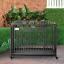 Foldable Heavy Duty Dog Crate on Wheels, w/ Tray, Large and Medium Pups, 43&quot; 196393165485