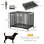 Foldable Heavy Duty Dog Crate on Wheels, w/ Tray, Large and Medium Pups, 43&quot; 196393165485